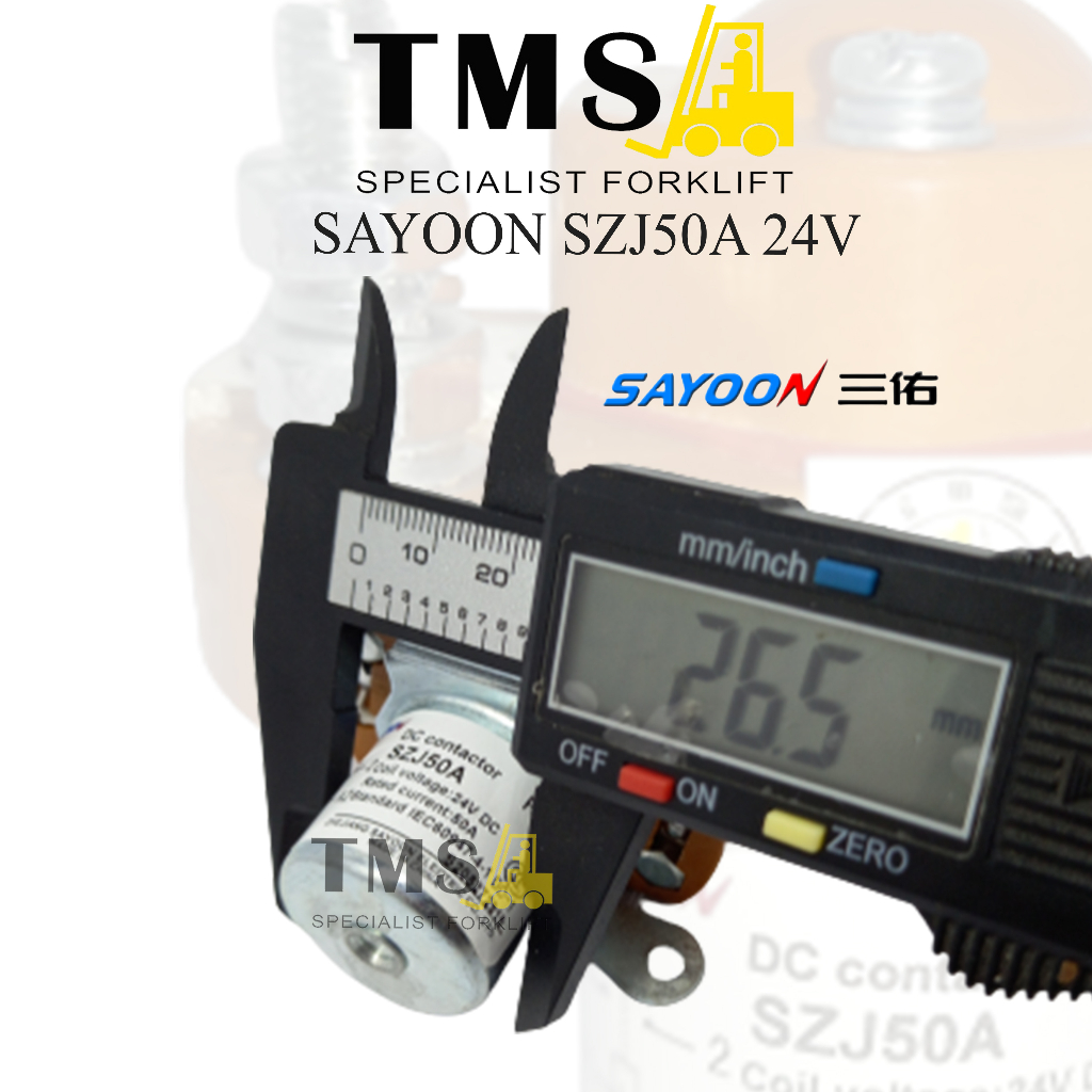 Contactor Sayoon 50A SZJ50A MJZ50A 24V Normally Open 1 NO Forklift - Gambar 4