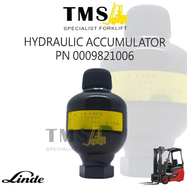 Hydraulic Accumulator Part Number 0009821006 Forklift Linde E16 E18 H20 H25 H30