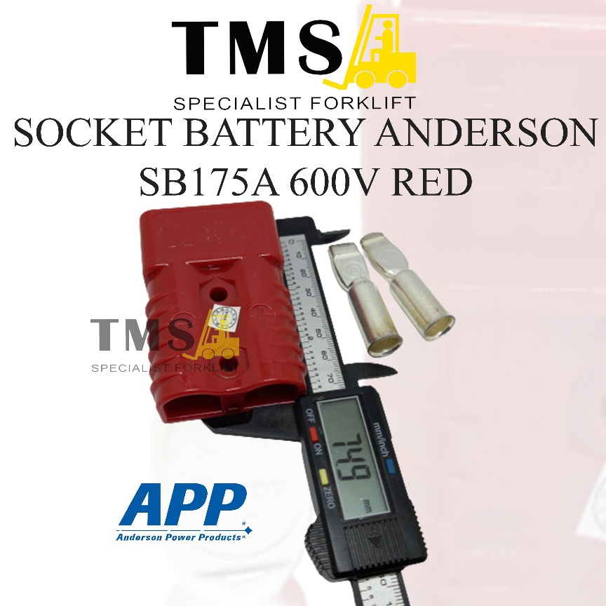 Anderson REMA SB175A Red Socket Battery for Forklift - Gambar 3