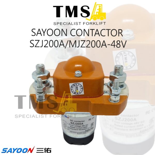 Sayoon Contactor SJZ MZJ 200D 200A 48V For Forklift Electric Selenoid