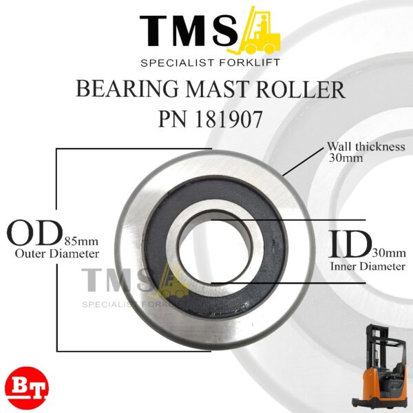 Bearing Mast roller BT 181907 BT Forklift
