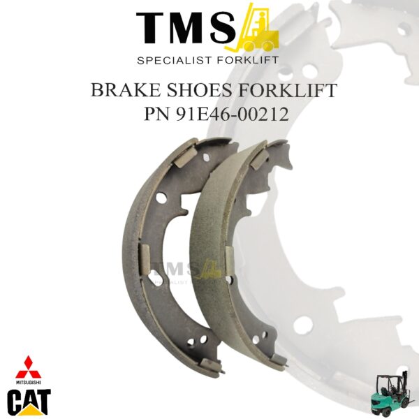 91E46-00212 Kampas Rem Mitsubishi  Forklift Brake Shoe  RH Brake Diesel Forklift CounterBalance