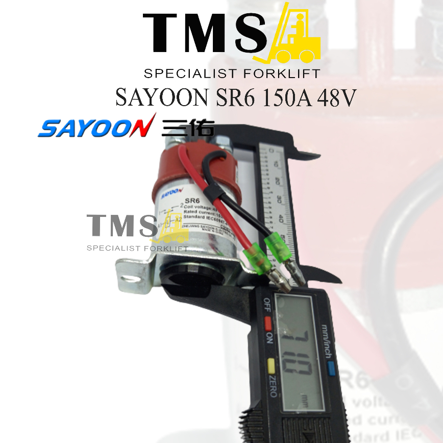 Contactor Relay Sayoon SR6 150A 48V NO Palet Mover Eletric Kontaktor - Gambar 2