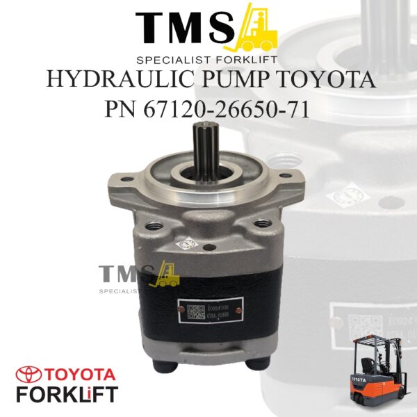Pompa Hidrolik Toyota Forklift 67120-26650-71 8FD 2 Ton - 3 Ton Counter Balance Hydraulic Pump 1DZ