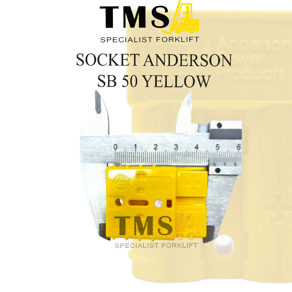 Socket Anderson SB 50 Yellow Plug Socket Forklift Electric Stacker Pallet Mover Forklift SB50A - Gambar 7
