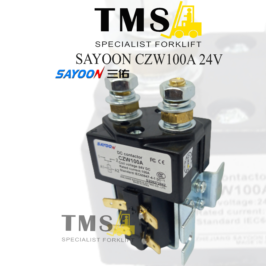 Kontaktor Sayoon SW80 CZW100A 100A 24V Contactor Not Albright ZJW CZW - Gambar 2