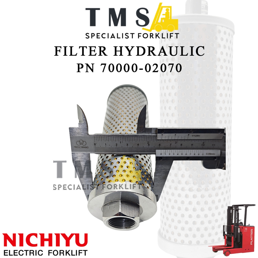 Filter Hydraulic Nichiyu PN 70000-02070 Hydraulic Oil Filter Forklift Elektrik - Gambar 4