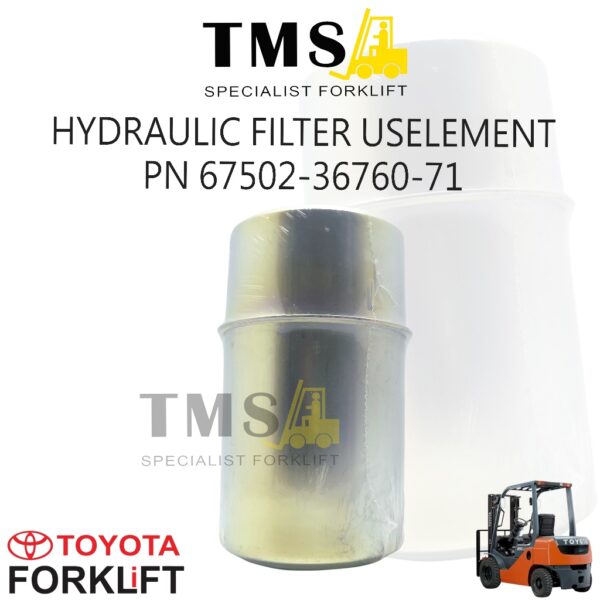 Filter Uselement Forklift Hydraulic Toyota part Number 67502-36760-71