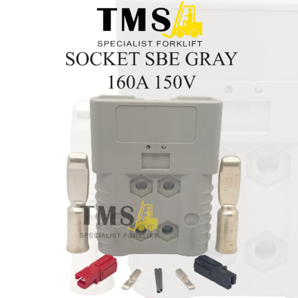 Socket Plug Battery DC SBE160A Gray Plug Forklift Electric SBE