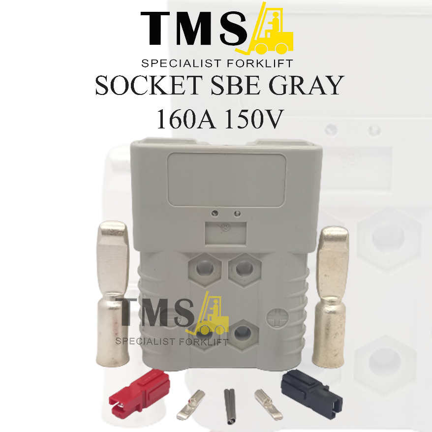 Socket Plug Battery DC SBE160A Gray Plug Forklift Electric SBE