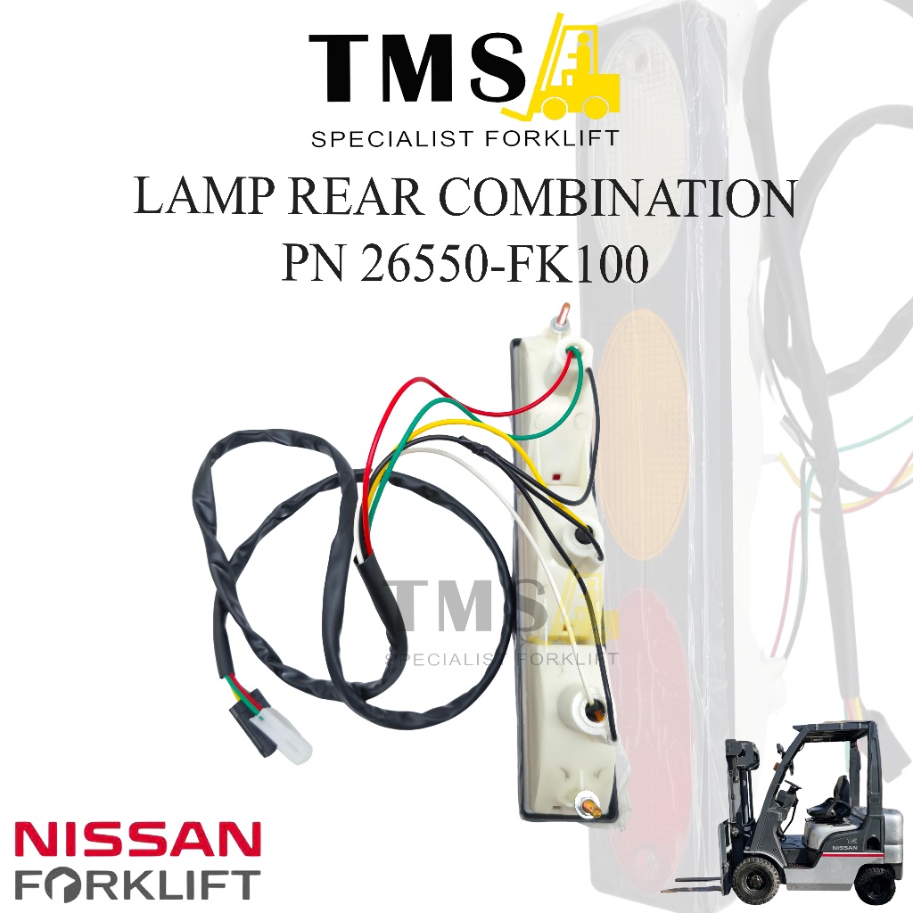Lamp Rear Combination PN 26550-FK100 For Forklift Nissan Series L01 & L02 - Gambar 2
