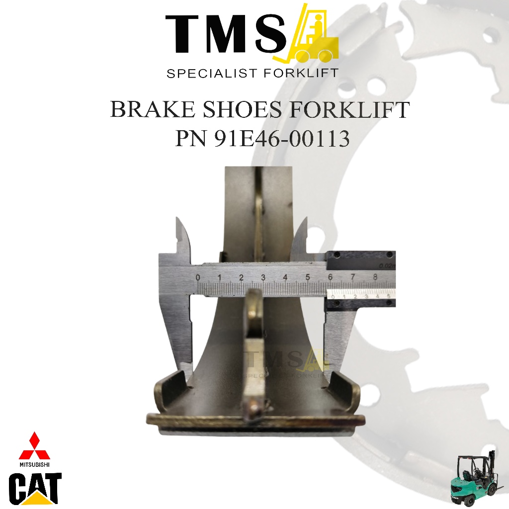 Kampas REM Forklift Mitsubishi 91E46-00113 Brake Shoe FD20 FD30 - Gambar 4