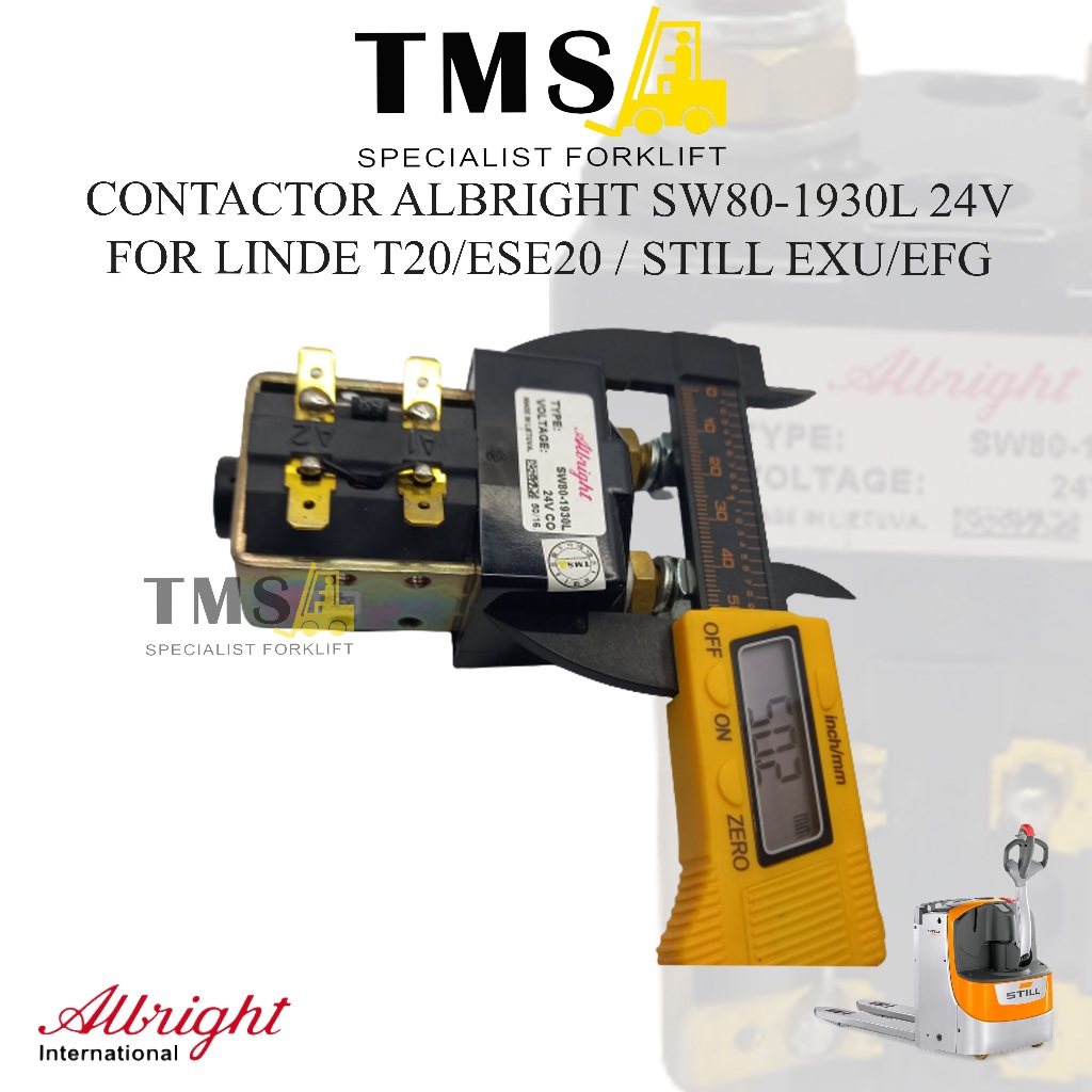 Albright Contactor SW 80-1930L / 24V For Forklift Linde T20/ESE 20 / Still EXU/EFG 24V - Gambar 4