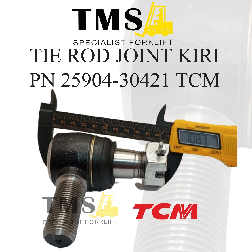 Tie Rod Ball Joint 25904-30421 TCM Forklift FD70 Kiri LEFT - Gambar 2