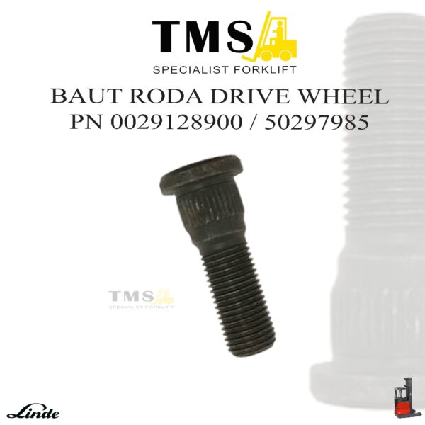 Baut Roda Drive Wheel Forklift 0029128900  M14x1.5x45 Reach Stacker Series 113 117 142