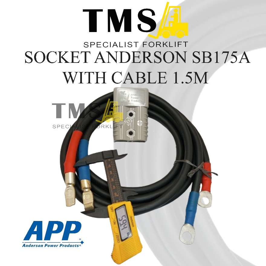 Anderson REMA SB175A Socket Battery for Forklift With Cable 1.5M - Gambar 4