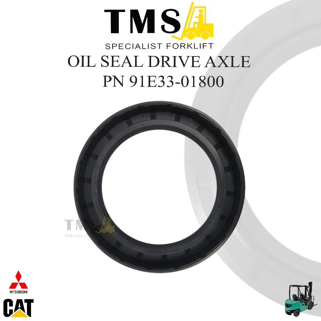 91E33-01800 Oil Seal Drive Axle Mitsubishi Forklift FD35 Front Axle Shaft - Gambar 2