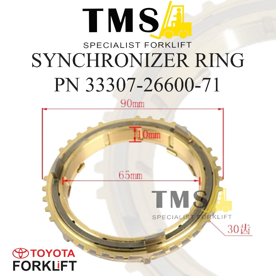 Synchronizer Ring 33307-26600-71 Syncromis Toyota Forklfit 8FD10 - 8FD - Gambar 3