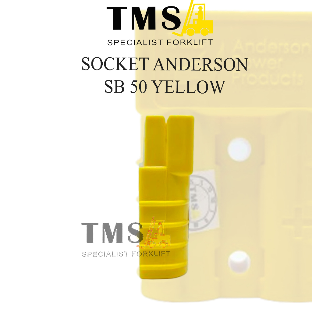 Socket Anderson SB 50 Yellow Plug Socket Forklift Electric Stacker Pallet Mover Forklift SB50A - Gambar 4