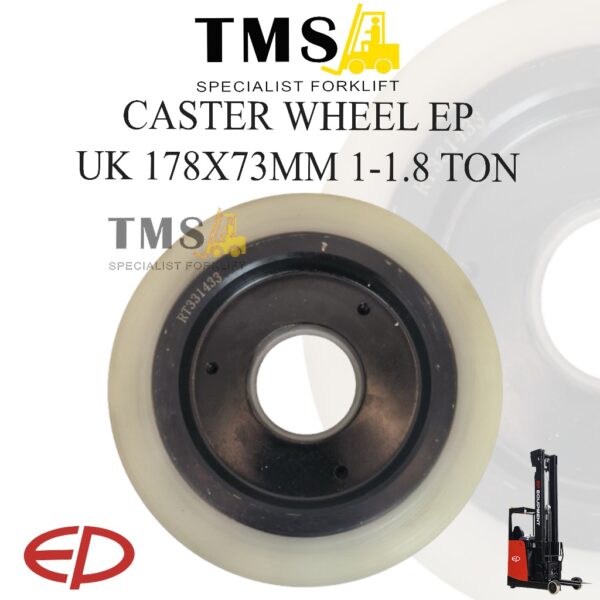 Roda Caster EP Forklift Reachtruck 178x73 Roda Balancing wheel Stabilizer Wheel