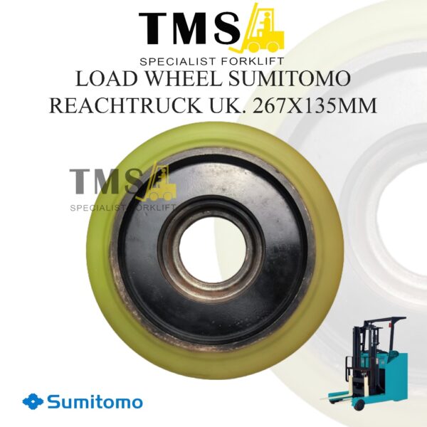 Roda Depan Reach Truck Load Wheel Sumitomo 7FBFR 2-3Ton 267x135 Quapro