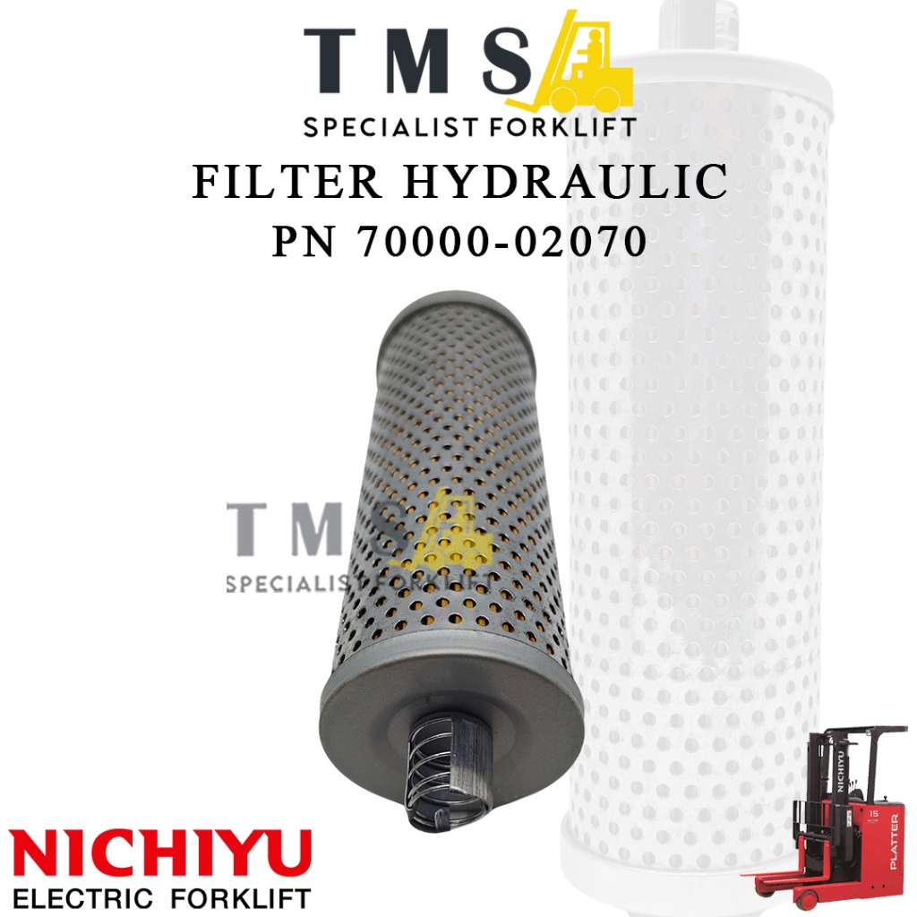 Filter Hydraulic Nichiyu PN 70000-02070 Hydraulic Oil Filter Forklift Elektrik - Gambar 2