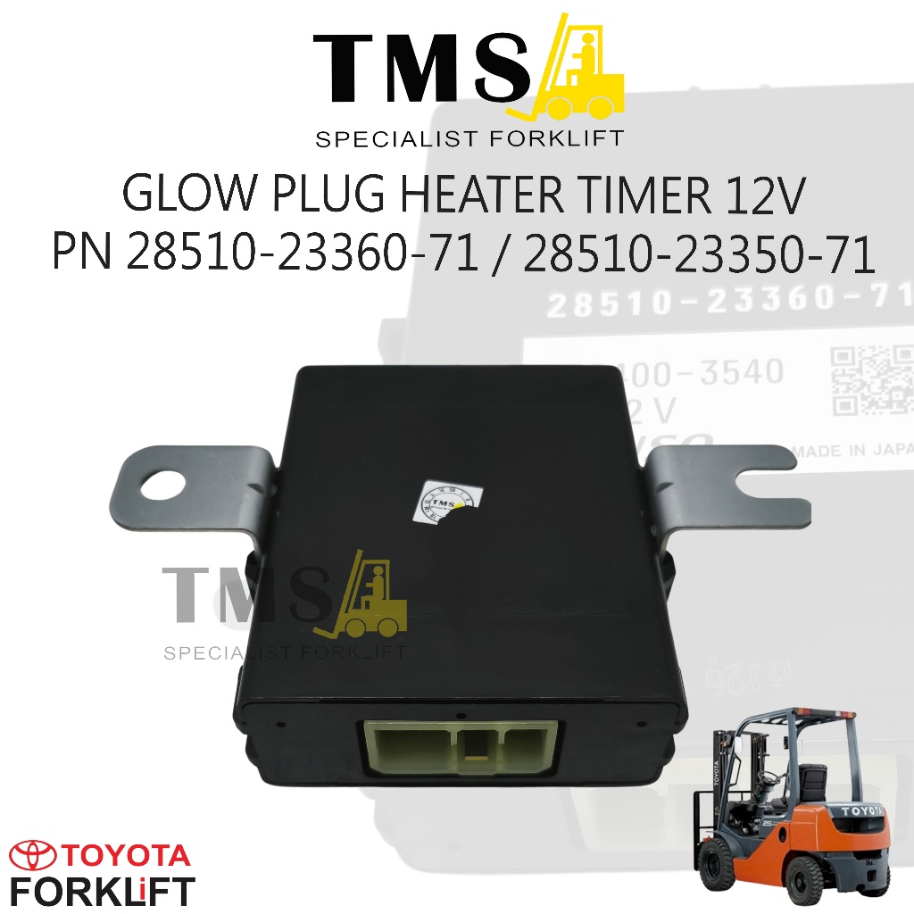 Glow Plug Heater Timer Toyota Forklift 28510-23350-71/28510-23360-71 DENSO 12V Toyota 7FD Series dan Toyota 8FD Series - Gambar 3