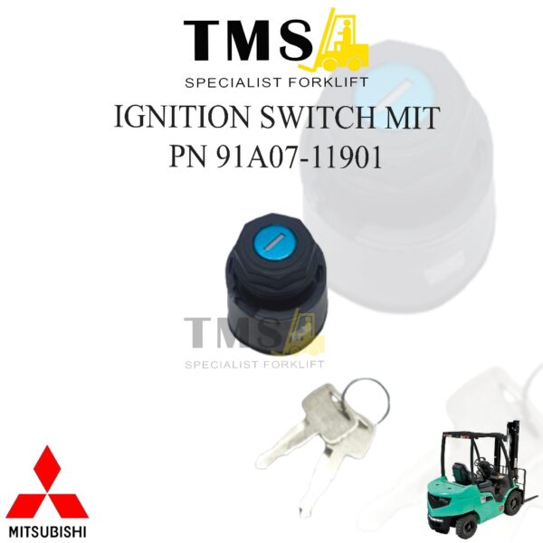 Switch Ignition S4S S6S Mitsubishi Forklift 91A07-11901 91A0711901