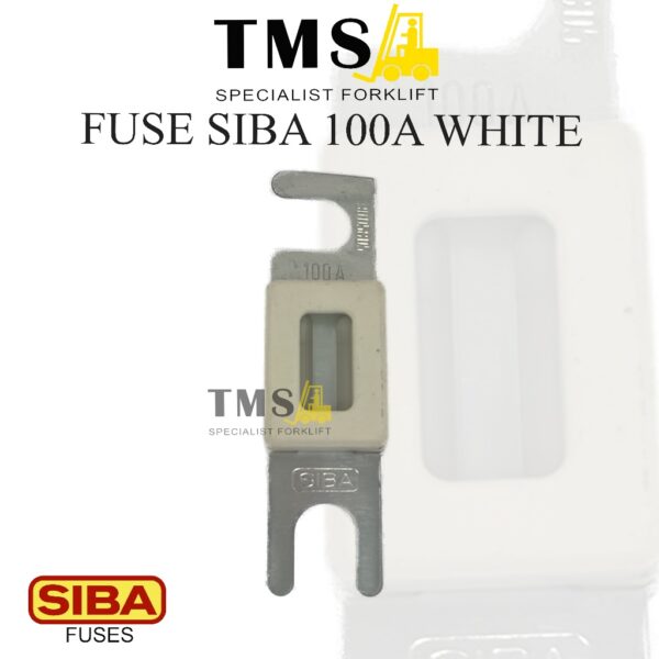 Fuse 100A SIBA for Forklift - White