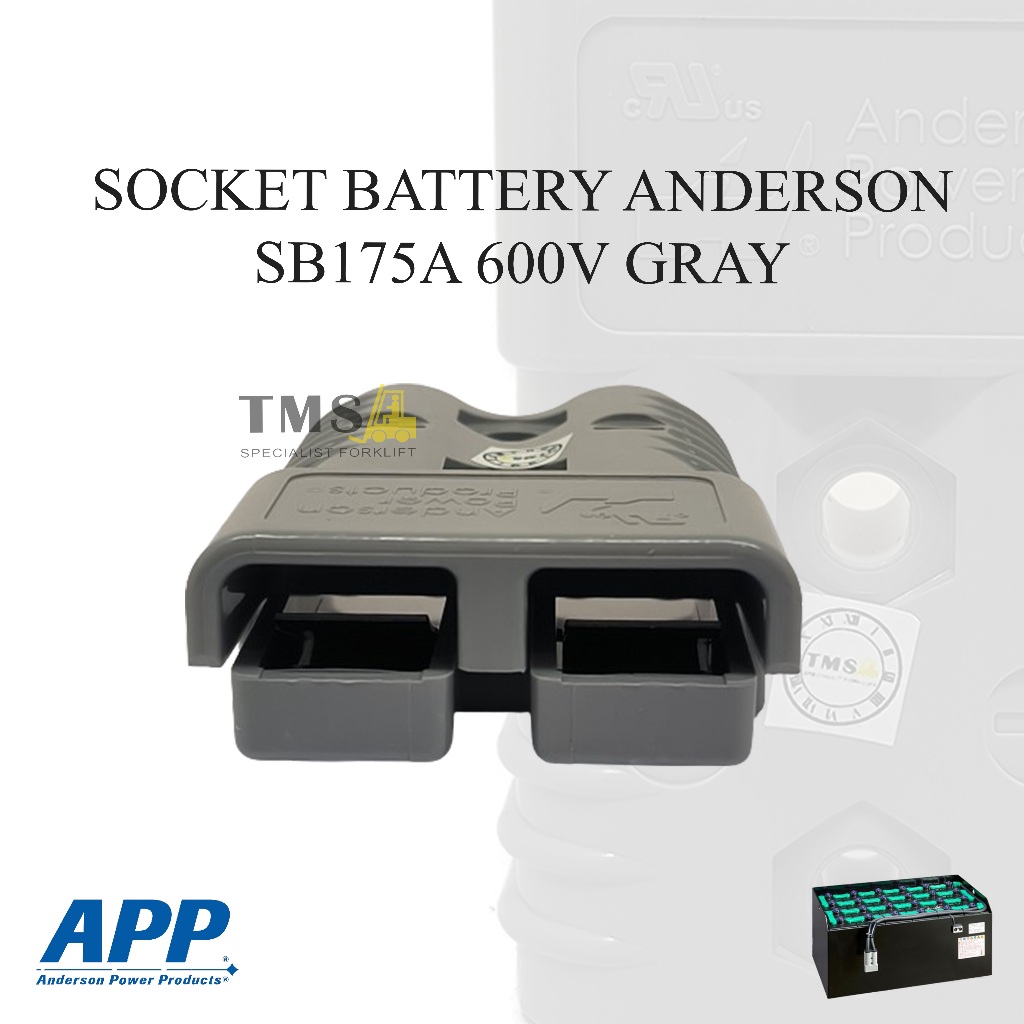 Socket Battery Anderson REMA SB175A for Forklift GREY - Gambar 5