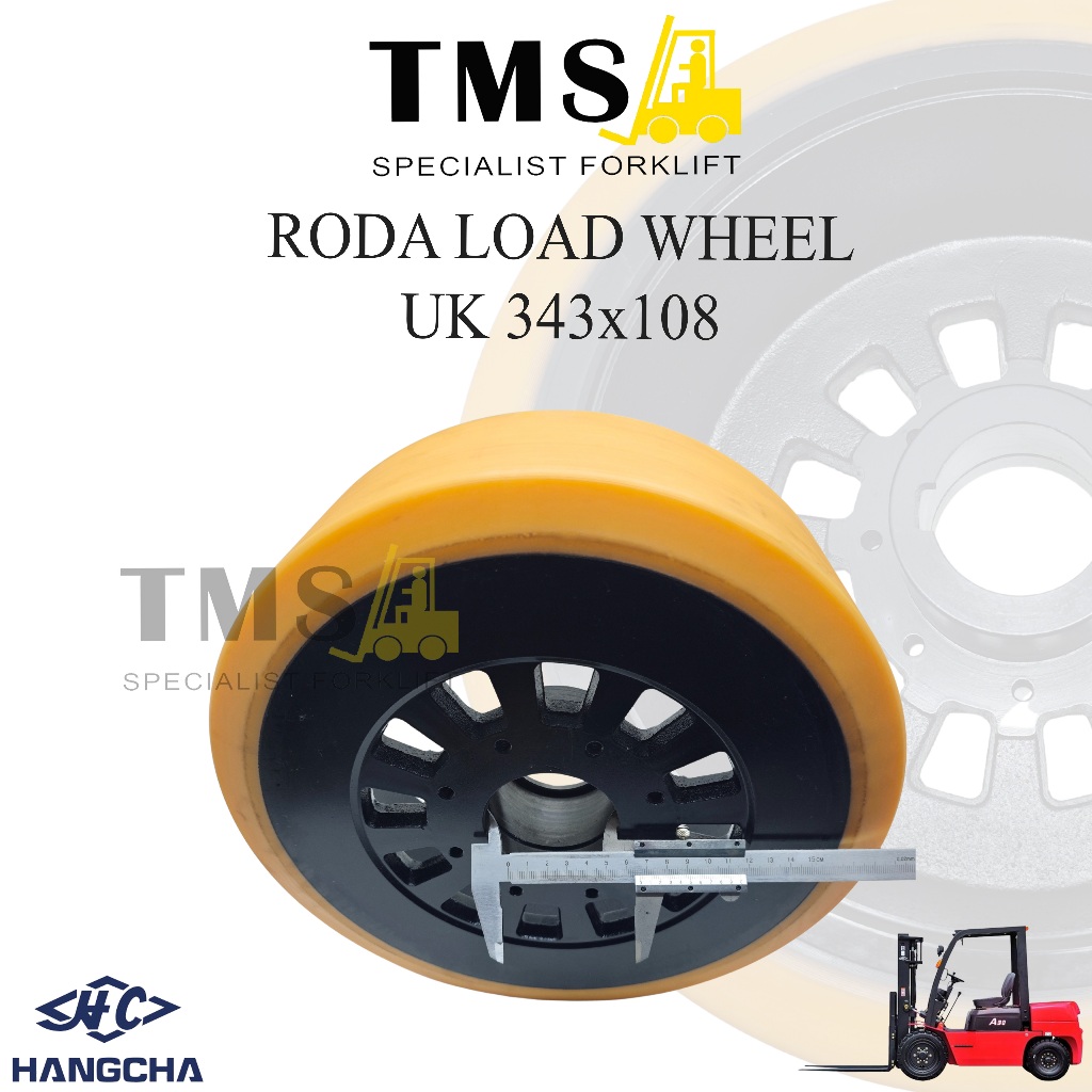 Roda Load Wheel Hangcha Uk 343x108 kapasitas 2 – 3 Ton For Forklift - Gambar 4
