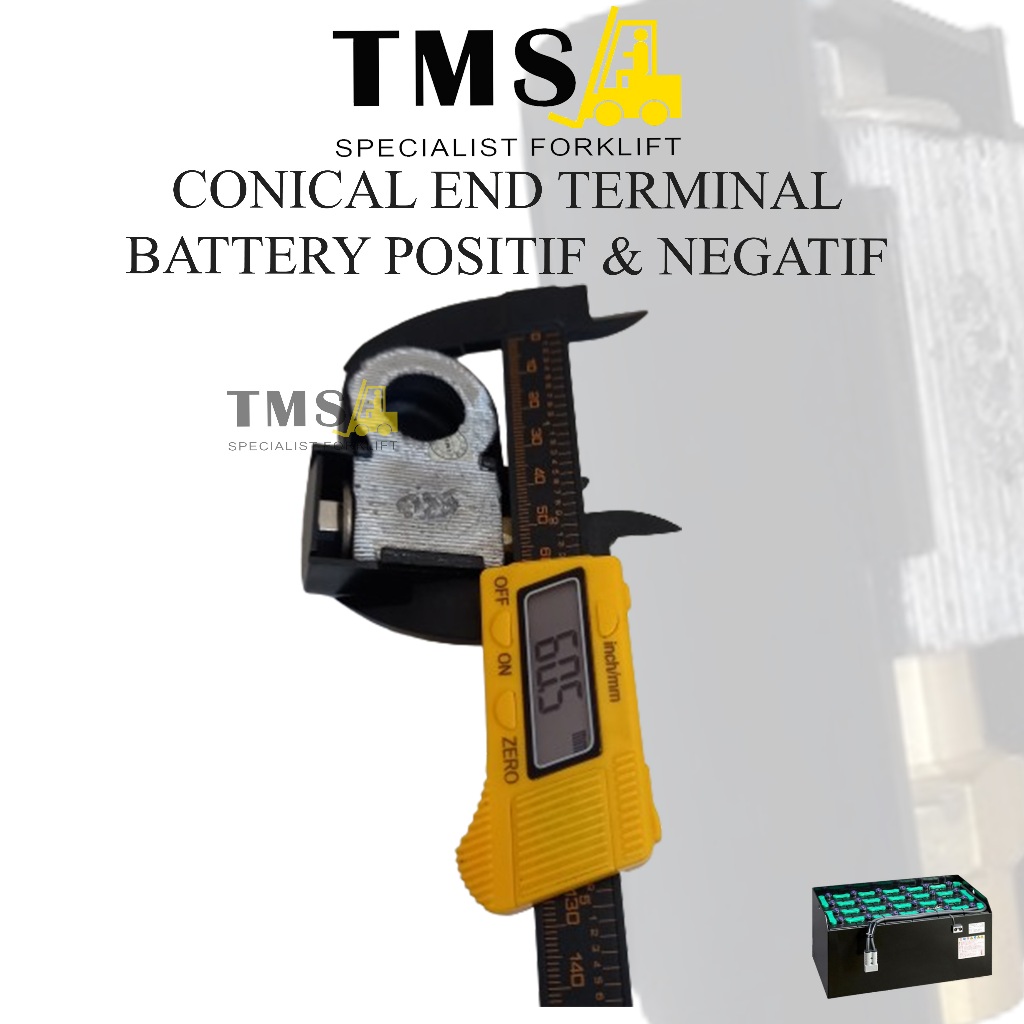 Conical End Terminal Battery Forklift Positif & Negatif 14258336 / 14258337 - Gambar 4