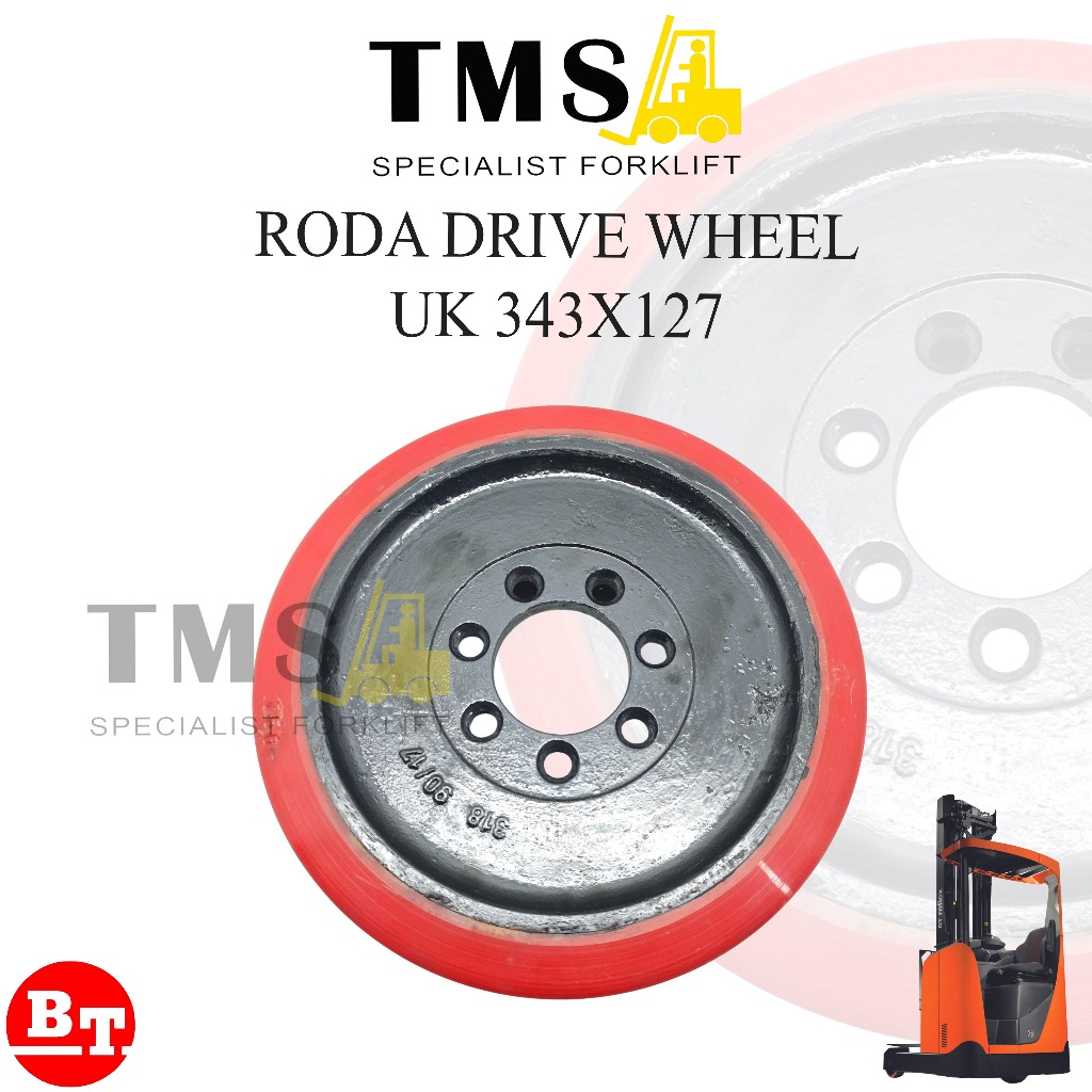 Roda Drive 343x127 Wheel BT Toyota Reach Truck Electric Stacker