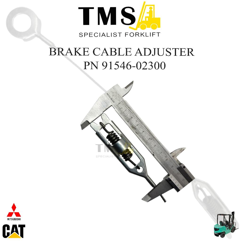 Kabel Brake Cable Adjsuter Mitsubishi 91546-02300 Kabel Fitting REM Forklift CAT - Gambar 3