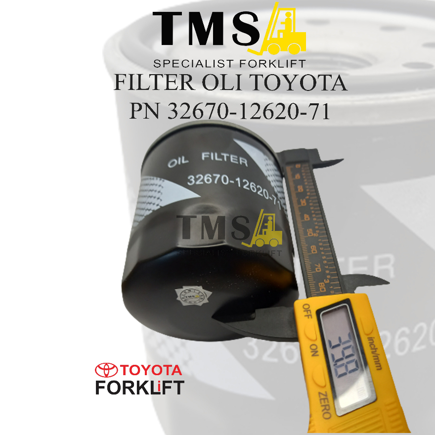 Filter Oli Forklift Toyota 32670-12620-71 8FD10 - 8FD30 1-3 Ton - Gambar 2