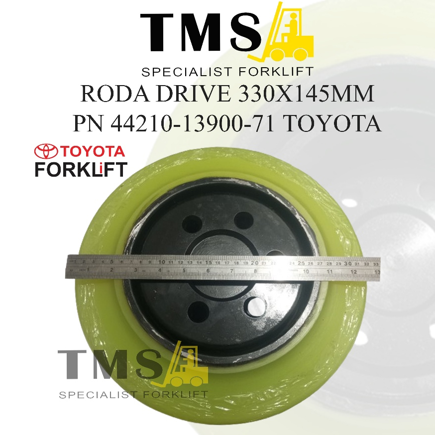 Roda Drive 330x145 Toyota 7FBR15 44210-13900-71 Reachtruck Forklift - Gambar 2