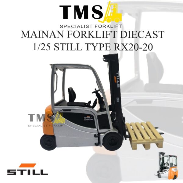 Mainan Forklift Diecast 1/25 STILL Counterbalance RX20-20 Toys Forklift