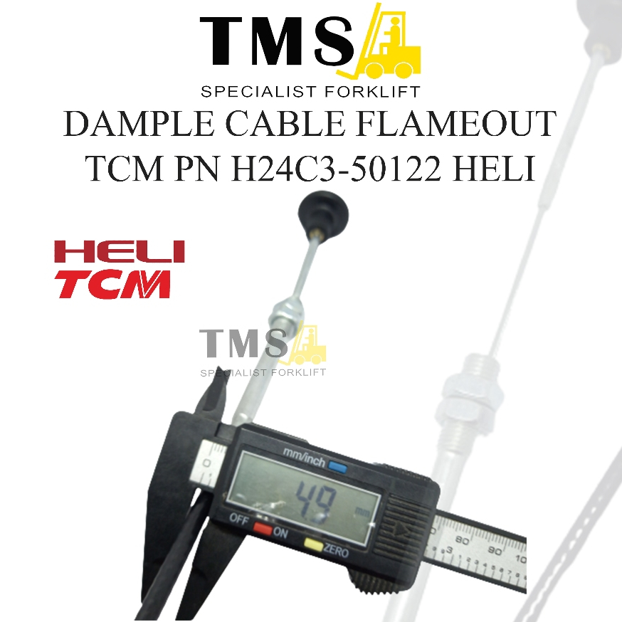 Kabel Dample Cable Flameout H24C3-50122 A490CA498 Heli Forklift H2000 - Gambar 4