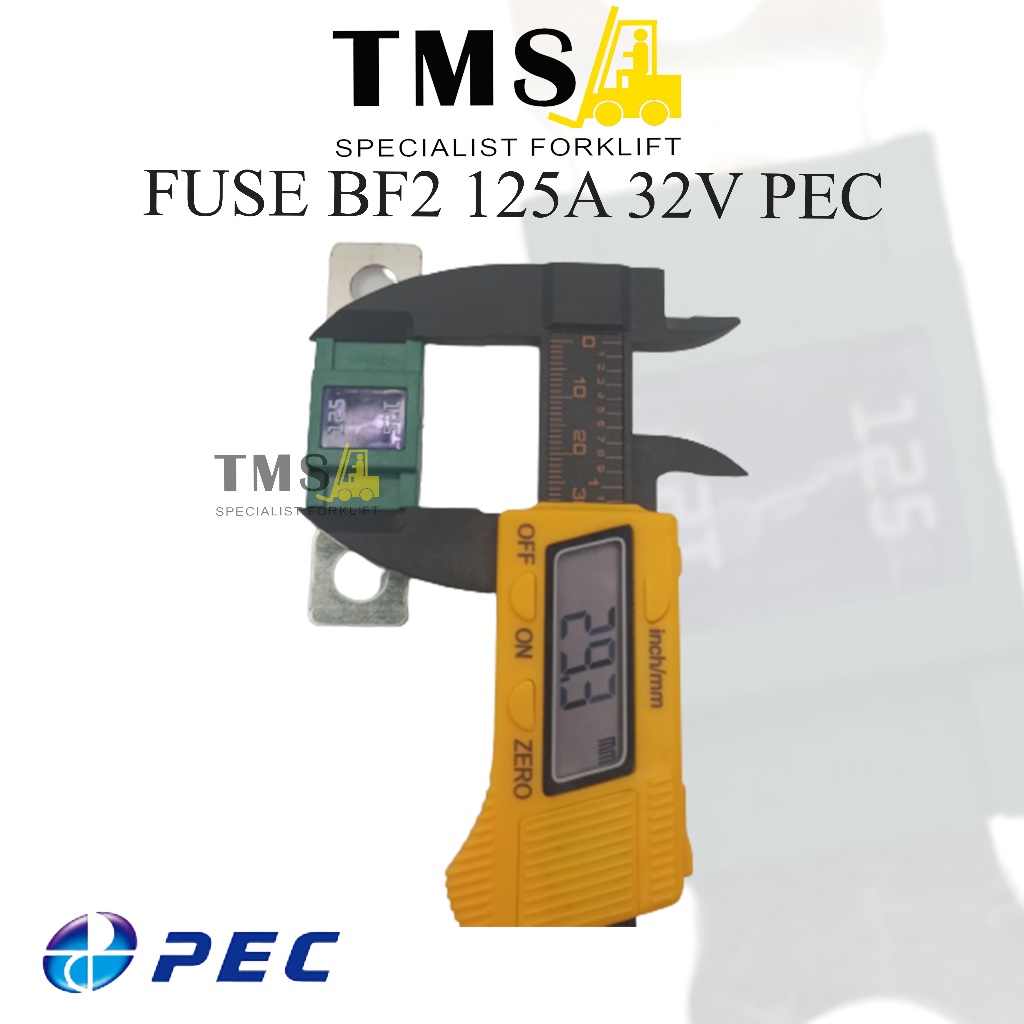 Fuse 125A (Mega BF2) For Forklift MERK PEC / SEKRING 125A PEC - Gambar 6