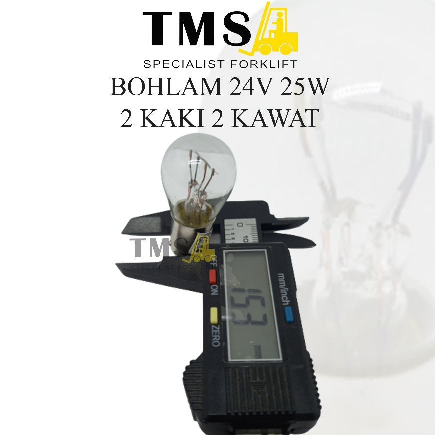 Lampu Bohlam Rem 24V 25 Watt 2 kaki 2 Kawat Forklift Bulb Brake - Gambar 3