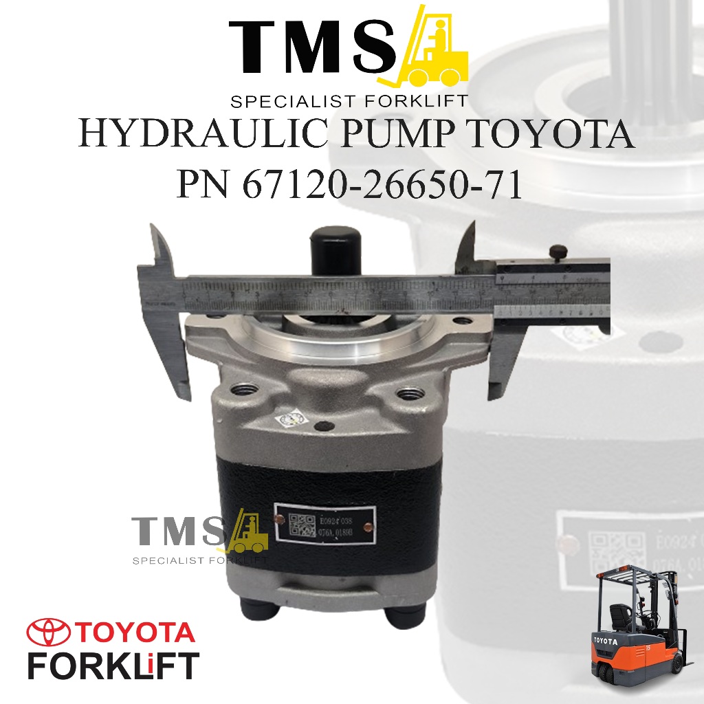 Pompa Hidrolik Toyota Forklift 67120-26650-71 8FD 2 Ton - 3 Ton Counter Balance Hydraulic Pump 1DZ - Gambar 3