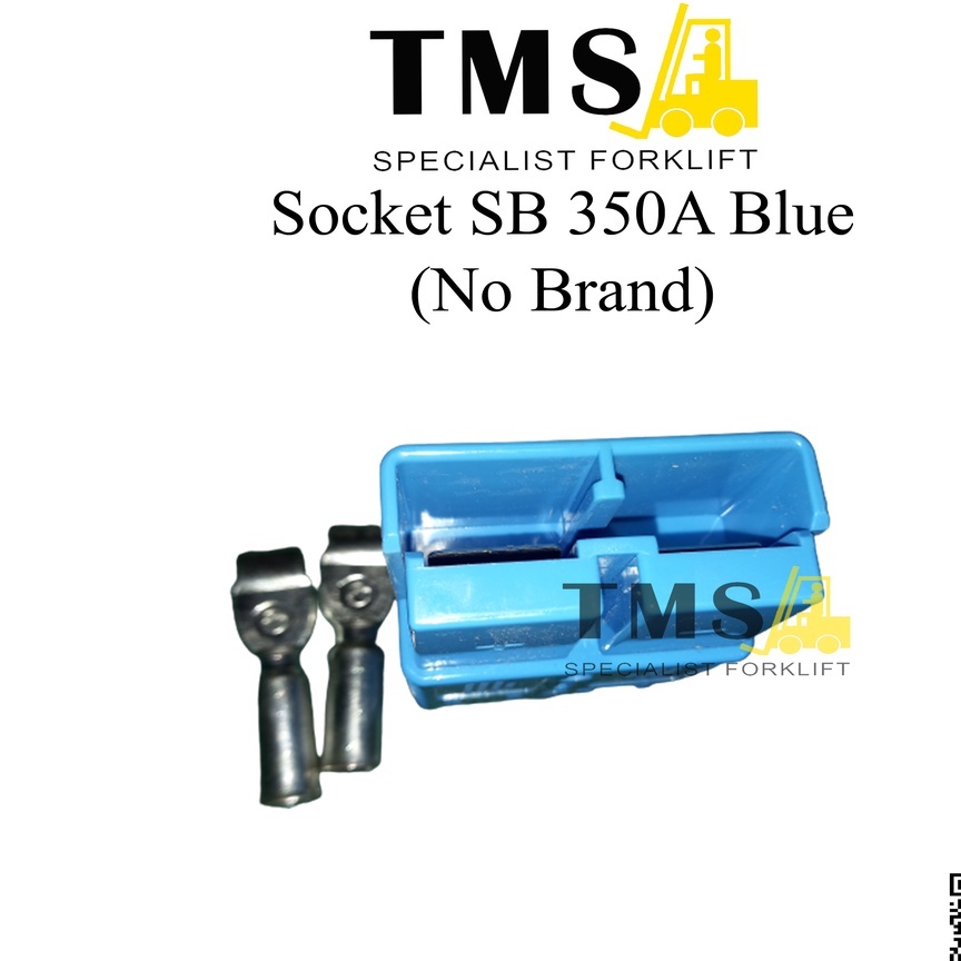 Socket Battery SB 350A BLUE 600V DC For Forklift Connector - Gambar 2