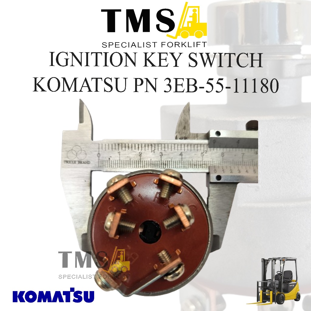 Ignition Switch 3EB-55-11180 Kunci Kontak Foklift Komatsu FD20 - FD30 Forklift Diesel - Gambar 4