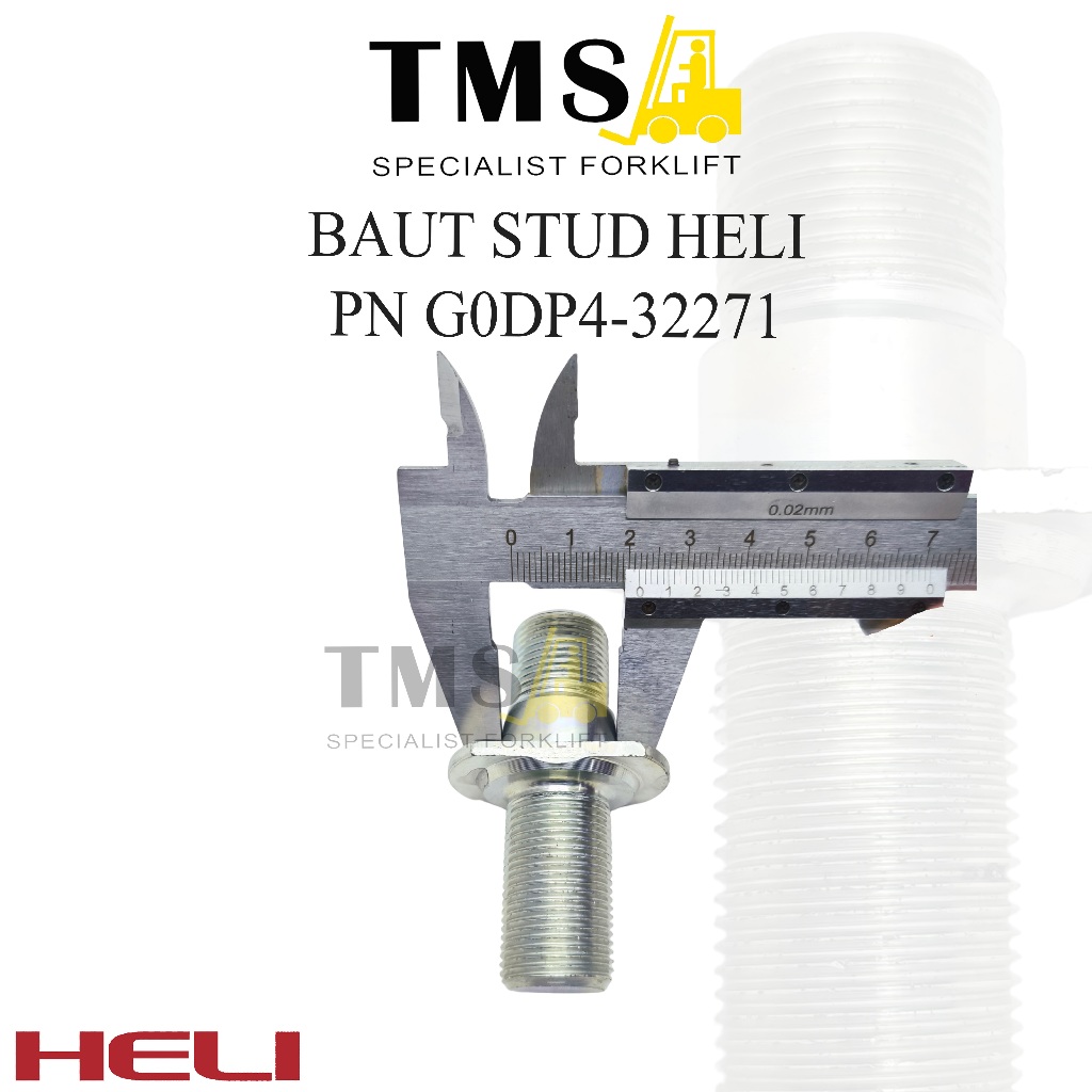 BAUT STUD / STUD BOLT HELI G0DP4-32271 - Gambar 5