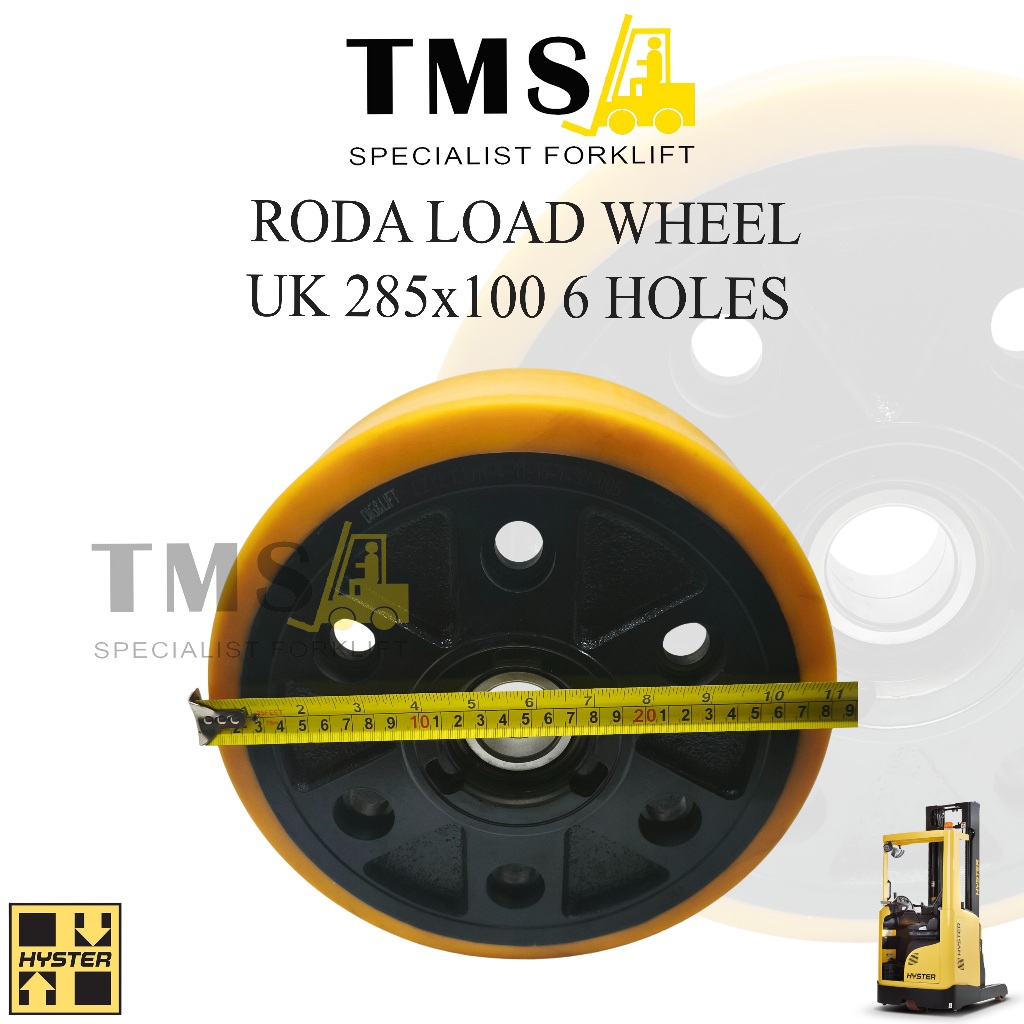 Roda Load Wheel UK 285x100 6 Holes Hyster For Forklift - Gambar 5