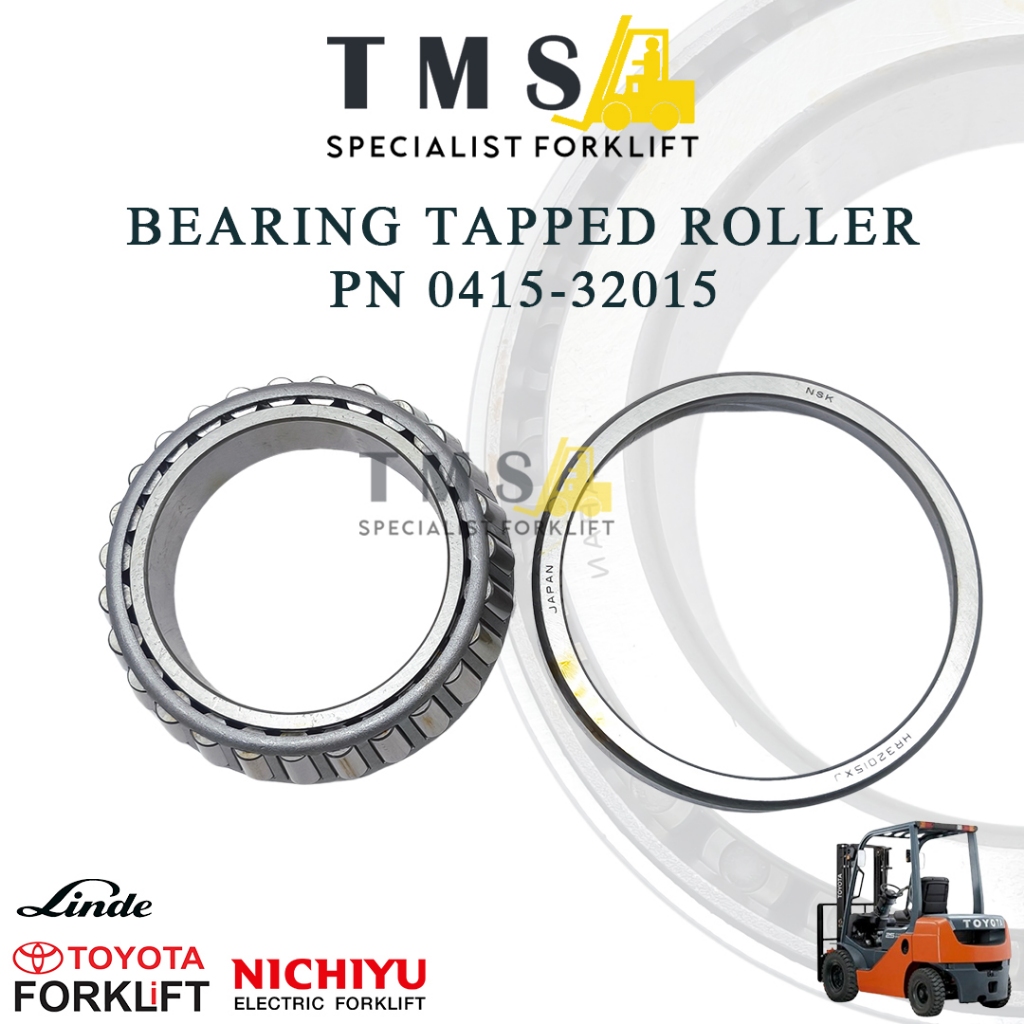 Bearing Tapered Roller Forklift Toyota,Linde,Nichiyu For Part Number 0415-32015 75x115x25 HR32015XJ 75x115x25mm - Gambar 3