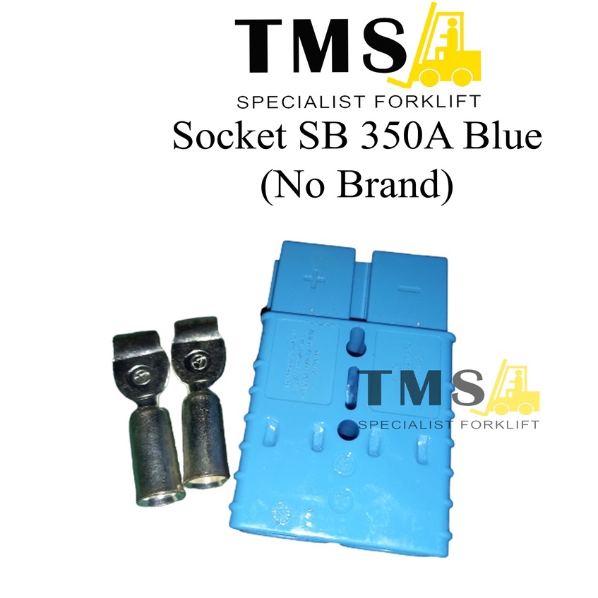 Socket Battery SB 350A BLUE 600V DC For Forklift Connector - Gambar 4