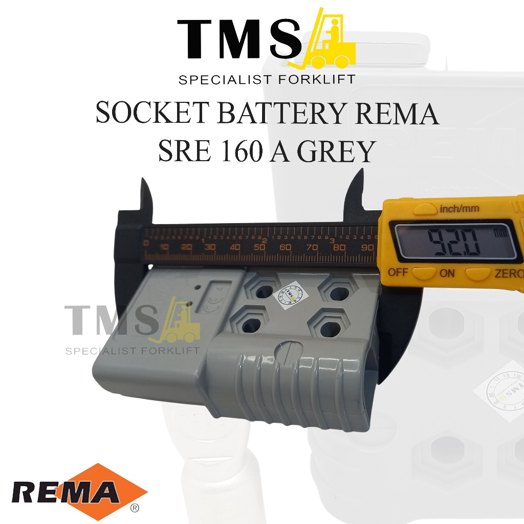 Plug Battery Forklift SRE160A Gray Original Socket Rema SBE - Gambar 5