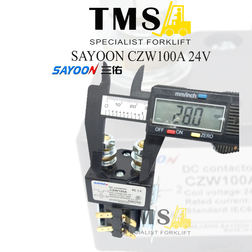 Kontaktor Sayoon SW80 CZW100A 100A 24V Contactor Not Albright ZJW CZW - Gambar 6