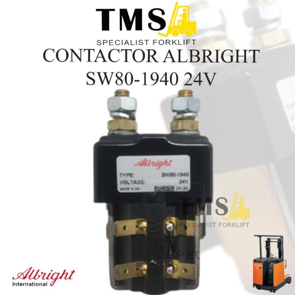 Albright Contactor Selenoid SW80-1940 24V for Forklift Electric